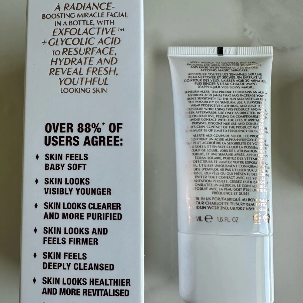 New - Charlotte Tilbury Exfoliating Face Mask